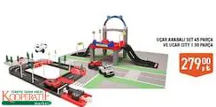 UÇAR ARABALI SET 45 PARÇA VE UCAR CİTY 30 PARÇA UÇAR ARABALI SET 45 PARÇA VE UCAR CİTY 30 PARÇA